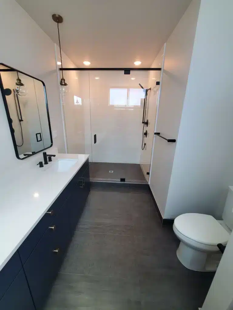 Kent flooring and bathroom remodel