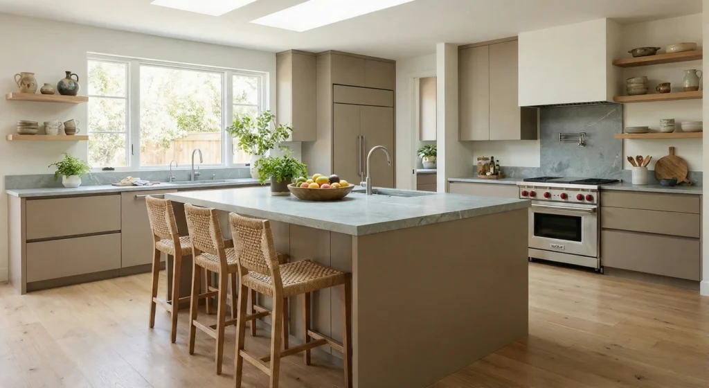 Modern kitchen with island