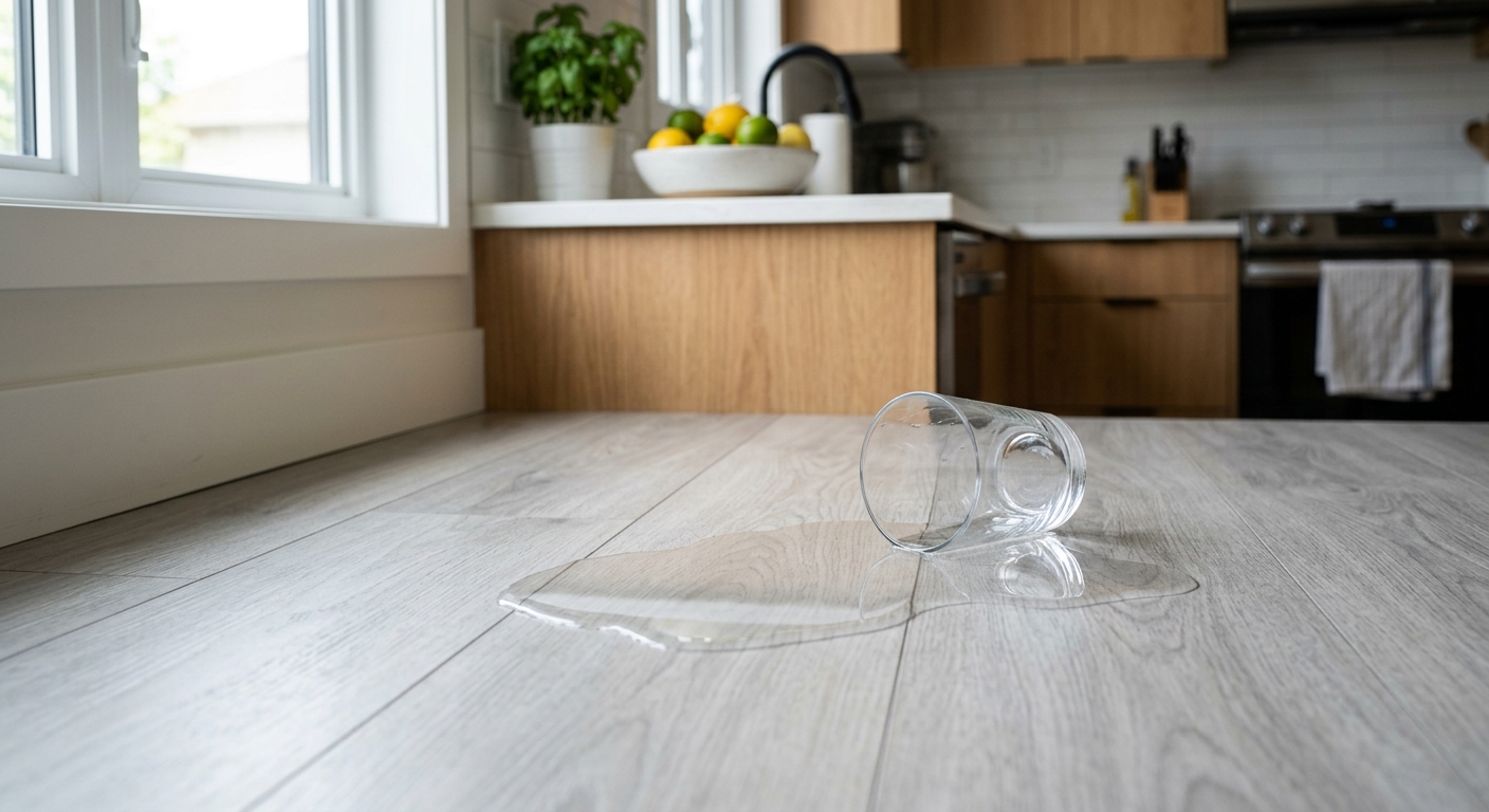 Waterproof luxury vinyl plank flooring