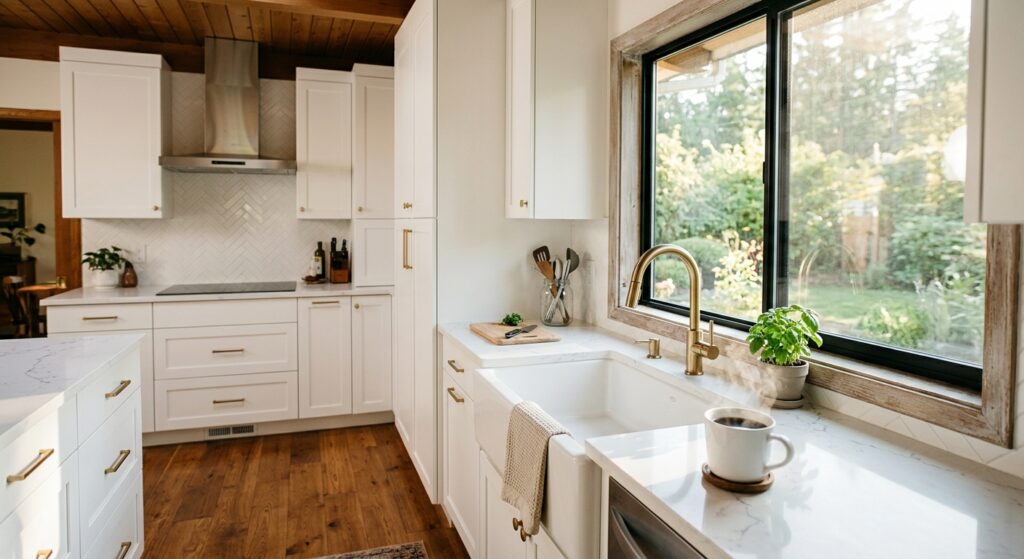 Remodeled small kitchen in Renton