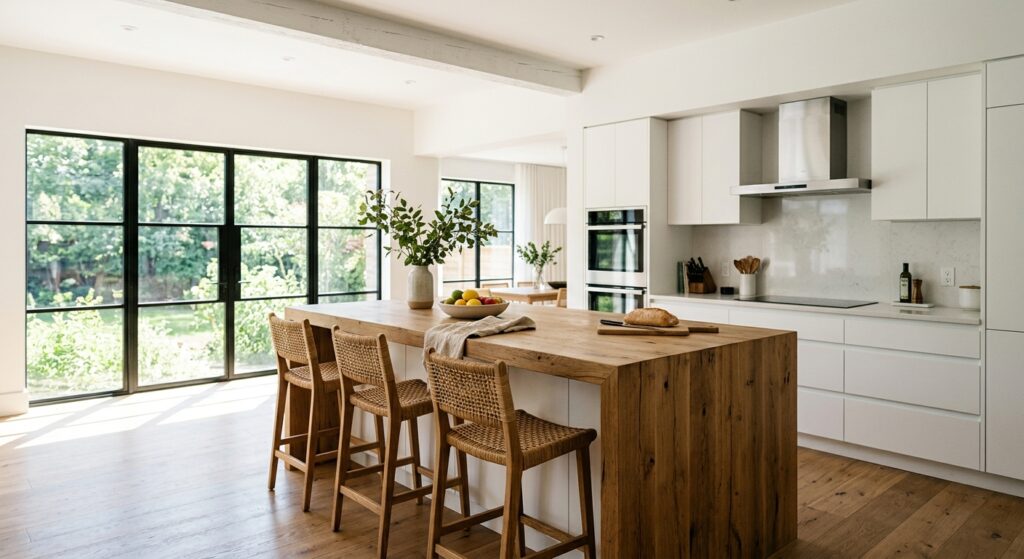 How to Tell if a Wall is Load-Bearing Before a Mercer Island Kitchen Remodel Open concept kitchen load bearing wall removed