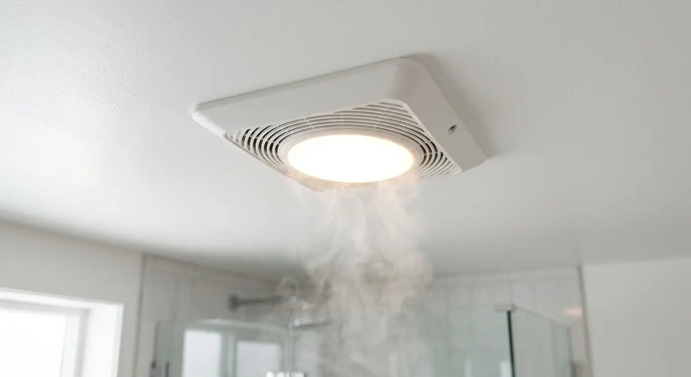 High capacity bathroom exhaust fan