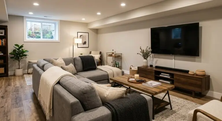 Seattle finished basement living area