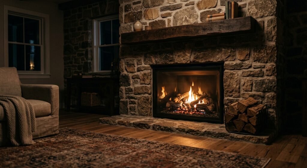 Wood-Burning vs. Gas Fireplace Inserts: Navigating Local Burn Bans and Upgrades Modern gas fireplace energy efficiency