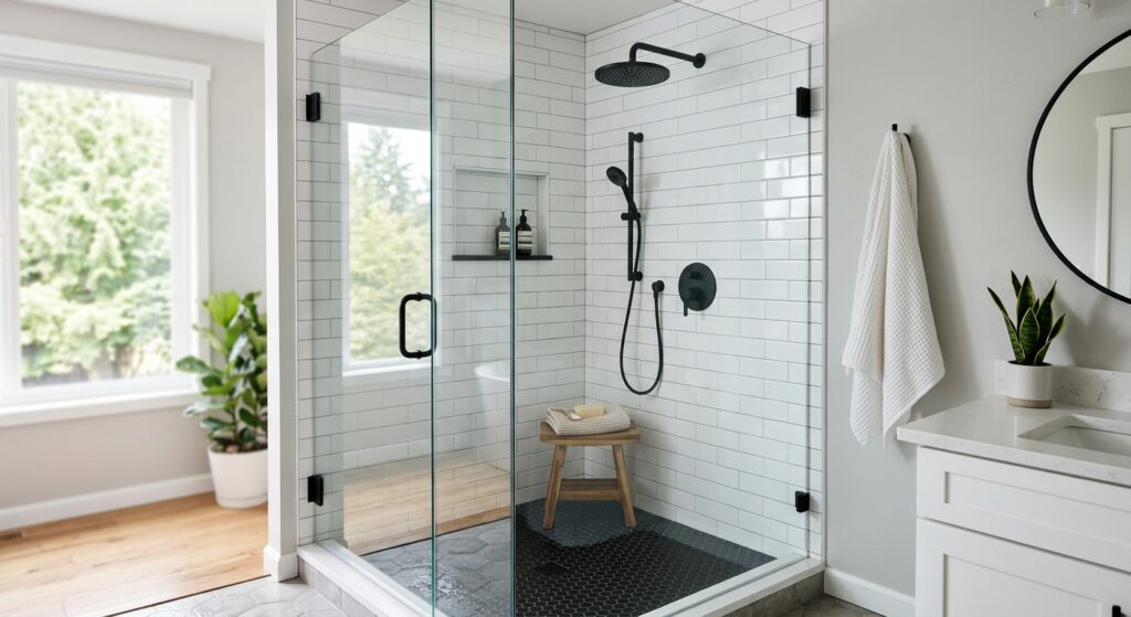 Modern tub to shower conversion cost Seattle