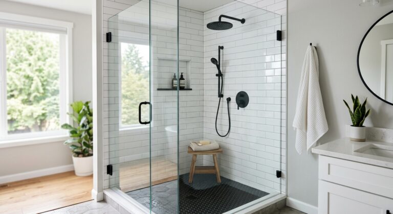 Modern tub to shower conversion cost Seattle